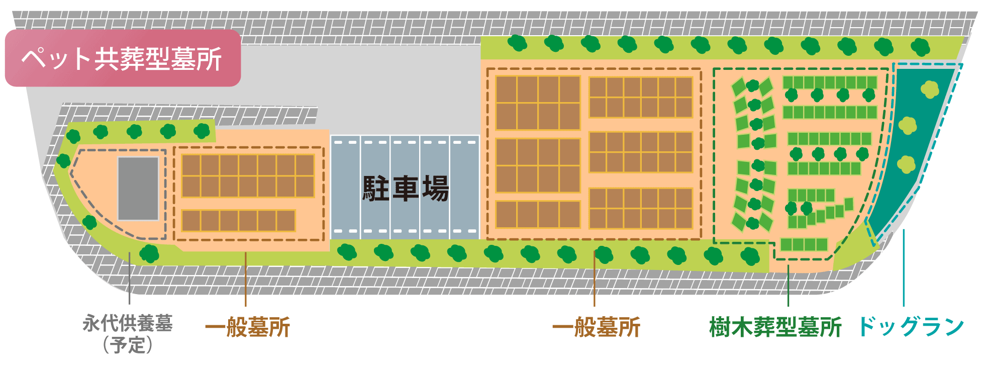 ペット共葬墓所エトワール 区画図